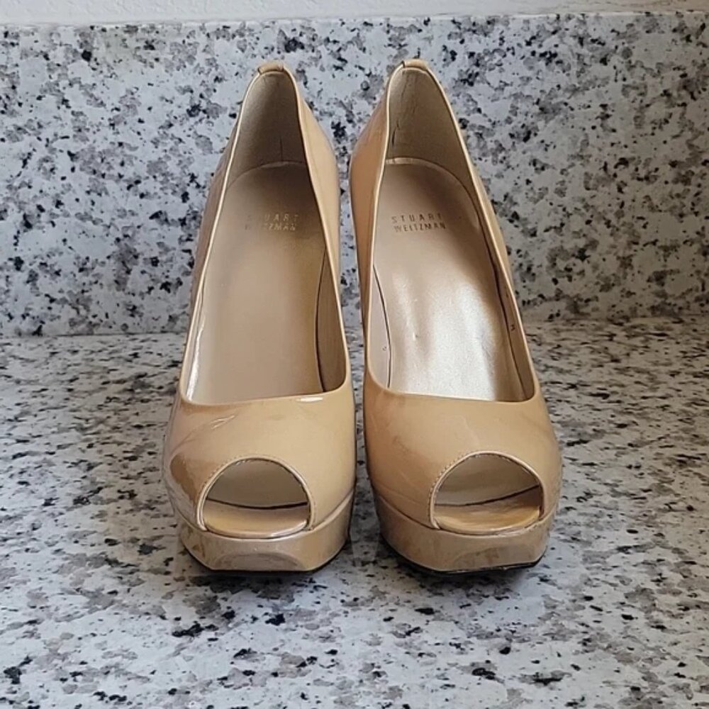 🔥🔥Special Free Offer!!🔥🔥 Stuart Weitzman peeptoe pumps - Picture 3 of 15